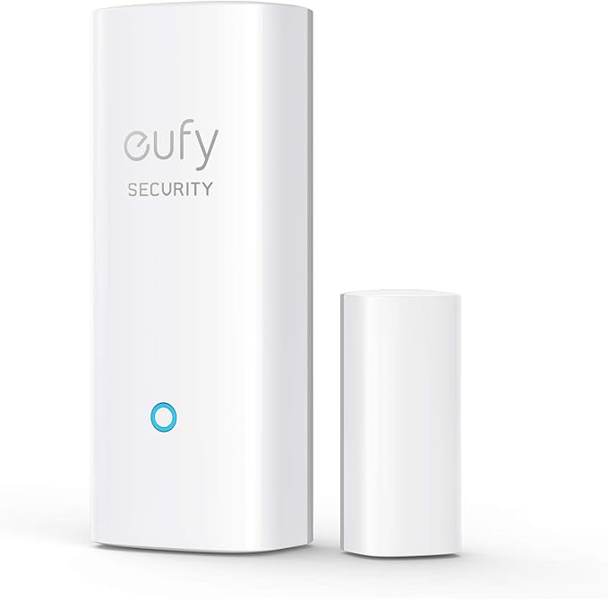 eufy Beveiliging, invoersensor, detecteert geopende en gesloten deuren of ramen, verzendt waarschuwingen, alleen voor binnengebruik, vereist HomeBase of HomeBase E