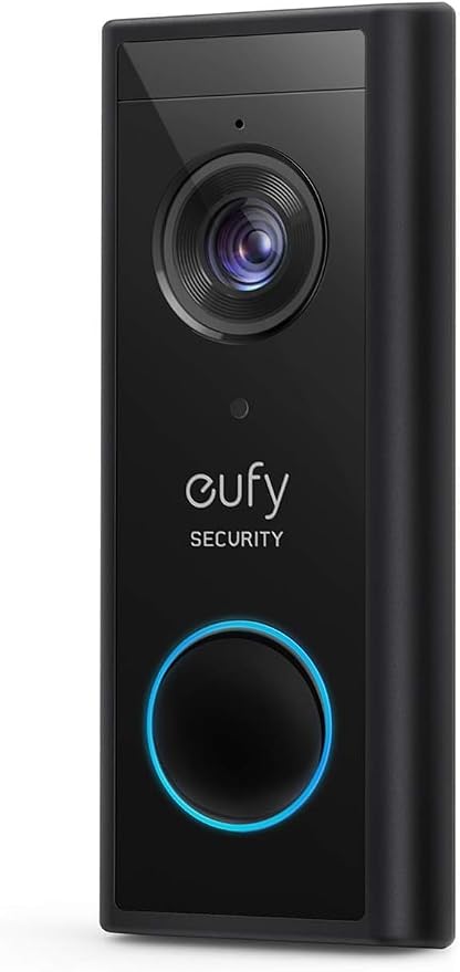 eufy Security Video Doorbell S220 Add-on, draadloze video deurbel met accu, 2K HD, zonder maandelijkse kosten, slimme persoonsherkenning, audiofunctie aan beide zijden, HomeBase 2 vereist