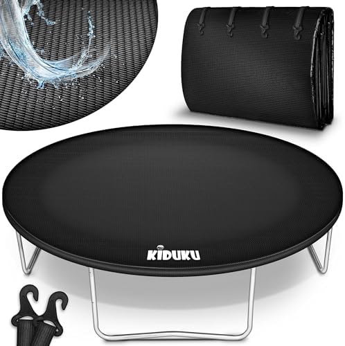 KIDUKU Trampolinehoes 244-427cm | Regenhoes weerbestendig, scheurvast & UV-bestendig | Beschermhoes tegen weersinvloeden buiten afdekking cover
