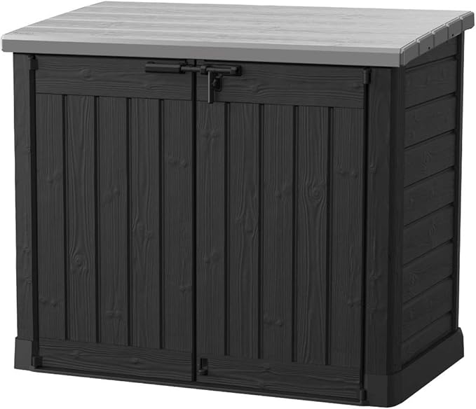 Keter multifunctionele kunststof bak voor plat dak - 1200l - zwart 12-922600