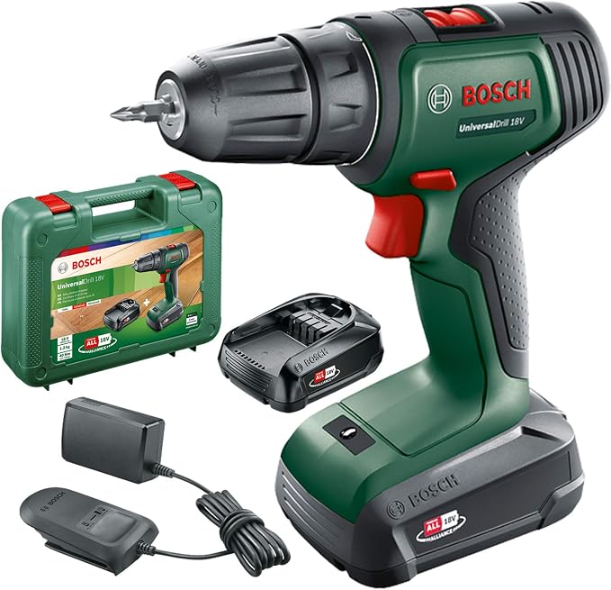 Bosch accuschroefboormachine UniversalDrill 18V (2 accu’s, 18 V-systeem, in koffer)