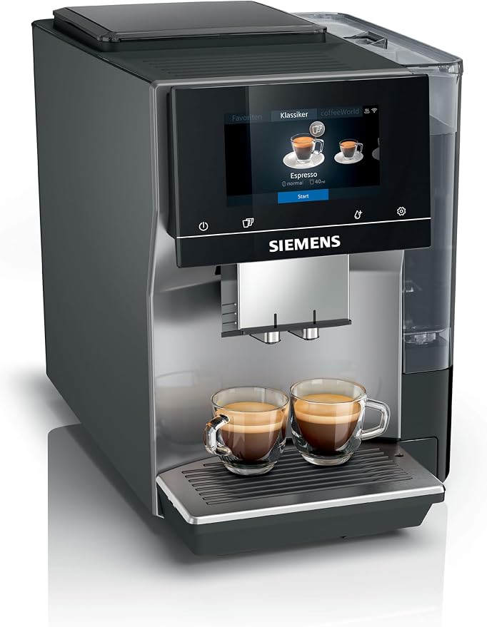 Siemens Volautomatische koffiemachine EQ700 classic TP715D01, app-bediening, Cold Brew, intuïtief Full-Touch-display, tot 10 individuele koffiecreaties als favorieten, automatische stoomreiniging