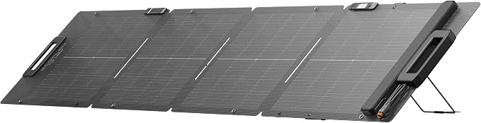 EF ECOFLOW 110W draagbaar zonnepaneel voor krachtcentrale, opvouwbare zonnelader, kettingbaar met verstelbare standaard, waterdicht IP67 voor buiten kamperen, binnen RV