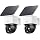 eufy Security SoloCam S340 2-Pack, 360° PTZ beveiligingscamera op zonne-energie, geen blinde hoeken, 2,4GHz-WLAN, geen maandkosten, HomeBase 3 compatibel