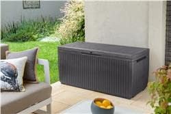 Keter Springwood Storage Box - 305 L - 123x54x57cm - Graphite
