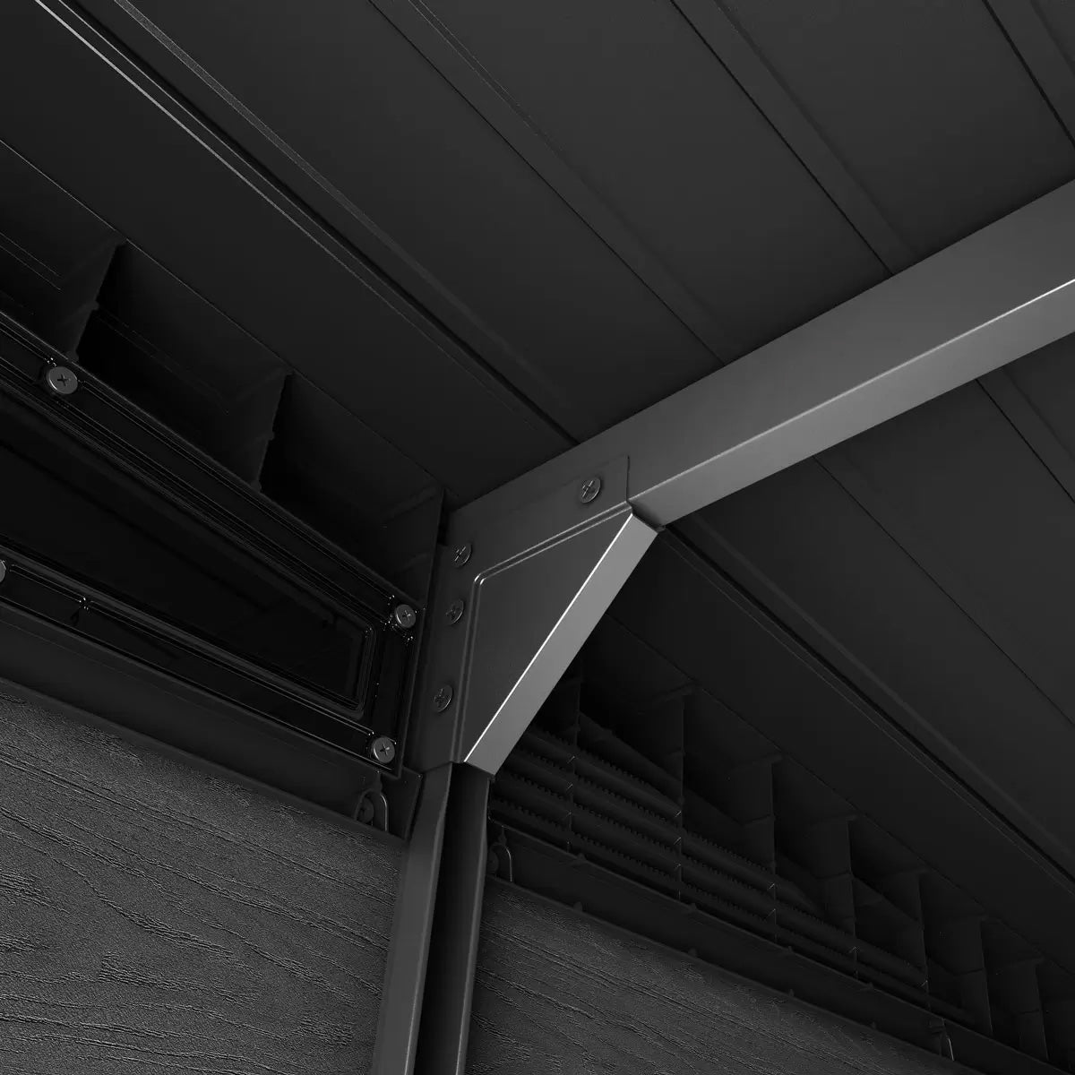 Keter Signature Pent 9x7 Shed - Stormgrey Look (2.8 x 2.2m)