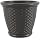 Suncast Sonora 18 Inch Lightweight Durable Plastic Wicker Decorative Flower Planter Pot for Yard, Garden, Indoor or Outdoor Use, Brown