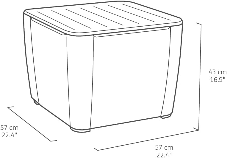 Keter Marie hoek loungeset + Luzon tafel - grafiet