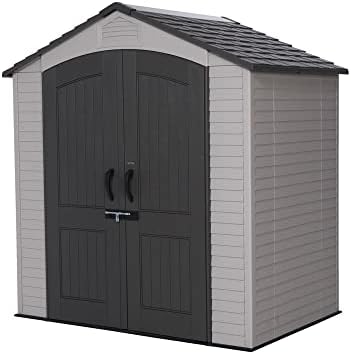 Lifetime 60057 7 Ft. x 4.5 Ft Openluchtopslagloods met staalversterkte muren, bruin