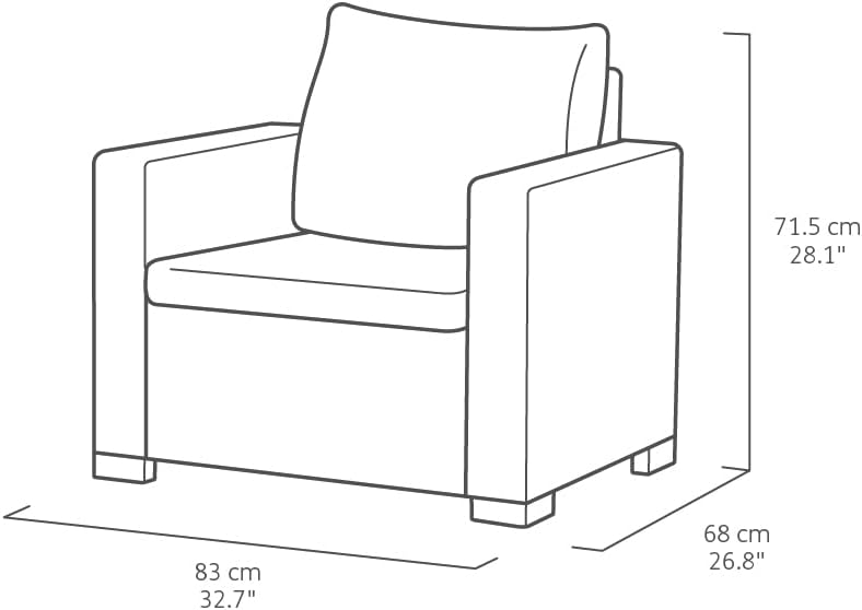 Allibert California Loungeset - 4-personen - Grafiet