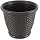 Suncast Sonora 18 Inch Lightweight Durable Plastic Wicker Decorative Flower Planter Pot for Yard, Garden, Indoor or Outdoor Use, Brown