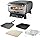 Ninja Artisan Electric Outdoor Pizza Oven & Air Fryer, 4 functies: Pizza, Airfryen, Bakken en Rijzen, 5 pizza-instellingen, met pizzasteen van 30 cm, pizzaschep, bakplaat en airfry-mand, grijs MO201EU