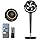 Dreo 25 dB stille slimme staande ventilator, 120 ° + 105 ° omni-directioneel oscillerende ventilator met afstandsbediening, 30 m windafstand, 1650 m³/u luchtvolume turbo-luchtcirculator fans, 6 modi