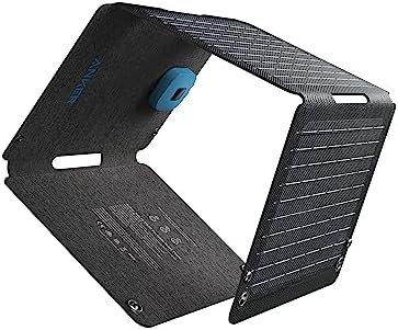 Anker Solix PS30 zonnepaneel, 30 W, opvouwbare draagbare zonne-oplader, IP65 water- en stofbestendigheid, ultrasnel opladen, laadt 2 apparaten tegelijk op voor kamperen, wandelen en buitenactiviteiten