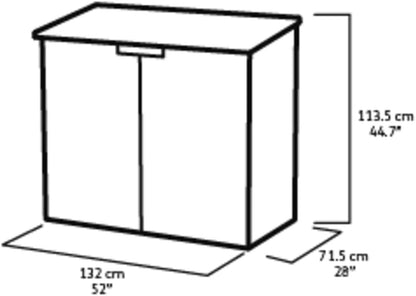 Keter Store-It-Out Prime Opbergbox - 880 L - 132x71.5x113.5 cm - Grafiet
