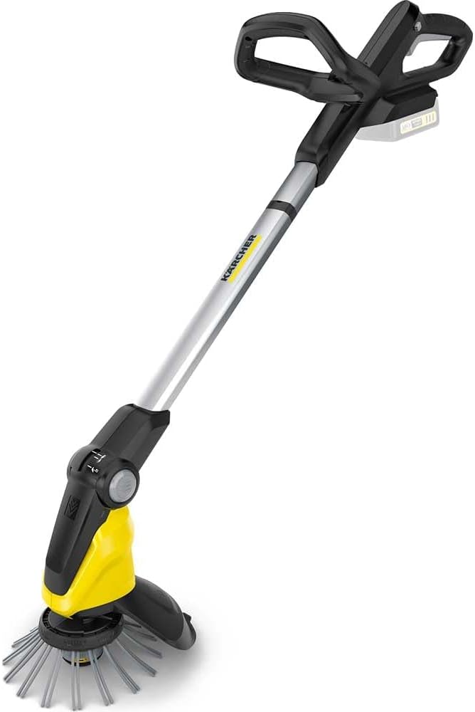 Kärcher WRE 18-55 Battery accu onkruidverwijderaar (oppervlakteprestatie per acculading 15 m², telescoopsteel, kantelbare reinigingskop, max. 2800 omw/min, compatibel met het 18V Battery Platform)