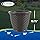 Suncast Sonora 18 Inch Lightweight Durable Plastic Wicker Decorative Flower Planter Pot for Yard, Garden, Indoor or Outdoor Use, Brown
