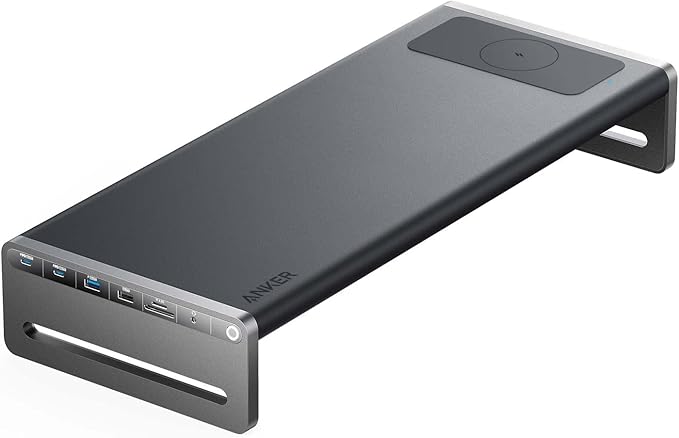 Anker 675 USB-C docking station (12-in-1) met 10 Gbps poorten, 4K @60Hz HDMI-scherm, draadloze oplader, voor Lenovo ThinkPad, MacBook Pro M1 / M2, en andere USB-C-apparaten