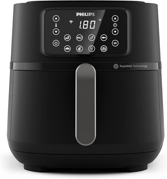 Philips Airfryer 5000 Series XXL, 7,2L (1,4Kg), 16-in-1 Airfryer, Wifi Connected, 90% Minder Vet Met Rapid Air-technologie, HomeID-app (HD9285/90)