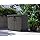 Duramax StoreAway 850L Plastic Garden Shed, Outdoor Storage Shed, Wheelie bin box, Wheelie Bin Hideaways, Durable Construction, Ideal for Tools, BBQs & 2x Garbage Bins, 130x74x110 cm, Dark Brown