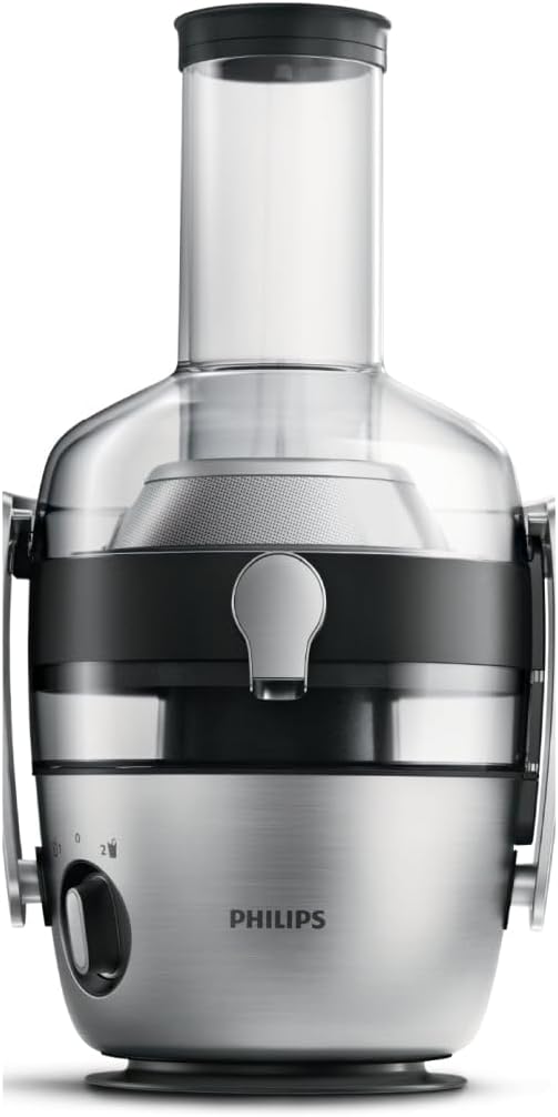 Philips 3000 Series Sapcentrifuge – XXL Vultrechter, FiberBoost-technologie, QuickClean, 2L Capaciteit, 1100W Krachtige Motor voor Glad & Vezelrijk Sap (HR1921/20)