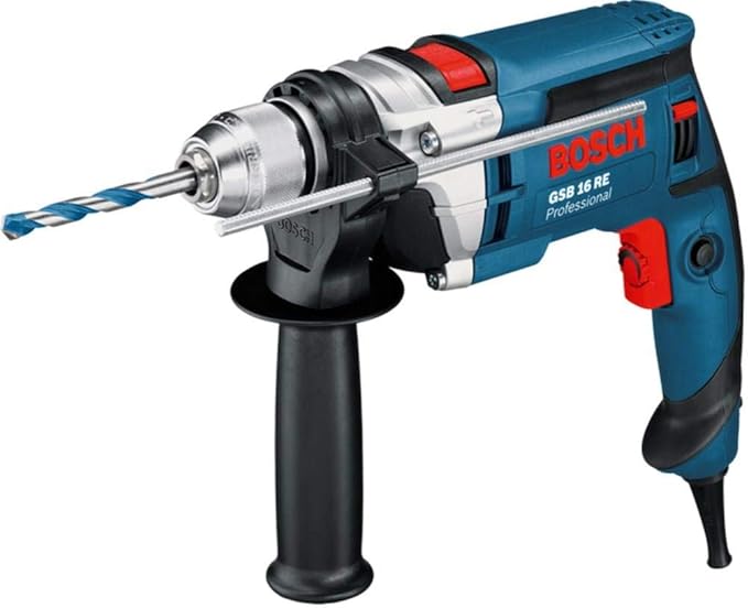Bosch Professional GSB 16 RE klopboormachine (incl. snelspanboorhouder 13 mm, diepteaanslag 210 mm, extra handgreep, in opbergkoffer)