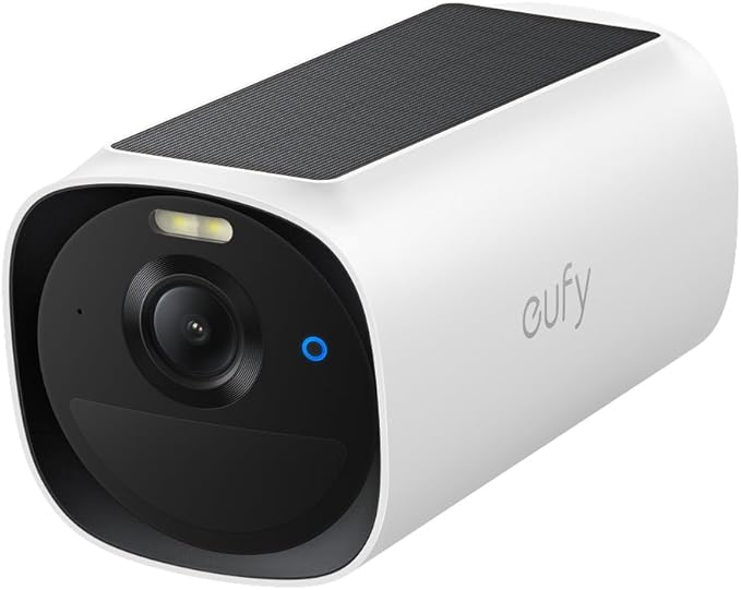 eufy Security eufyCam E40 add-on camera, outdoor draadloze beveiligingscamera, 2K met ingebouwd zonnepaneel, nachtzicht met MaxColor, gezichtsherkenning met AI, uitbreidbare opslag, zonder abonnement