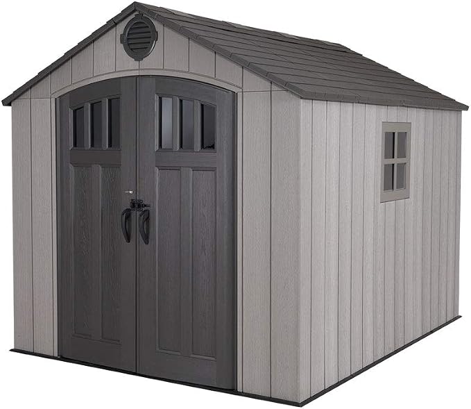 Lifetime 8 Ft. x 10 Ft. Outdoor opslag schuur Storm Dust