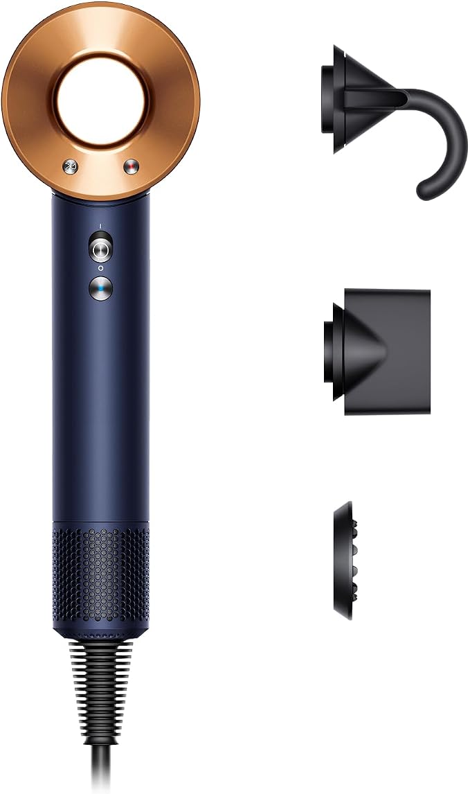 Dyson Supersonic fohn - Straight+Wavy (Prussian blue/Rich copper)