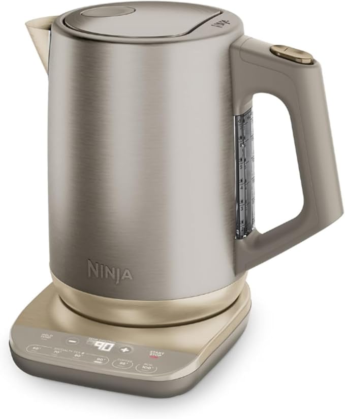 Ninja Perfect Temperature Waterkoker, 1,7 l, snelkookfunctie, 6 temperatuurinstellingen, temperatuurbehoud, steengoud KT201EUSTGD