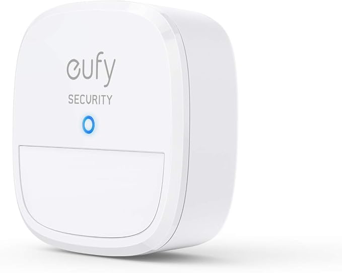 eufy Security Bewegingssensor, veiligheidssysteem met alarm, 100° gezichtsveld, 9 m bereik, batterij gaat 2 jaar mee, instelbare gevoeligheid, regelt HomeBase bewakingsapparaten, HomeBase noodzakelijk
