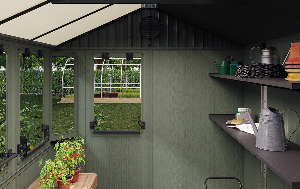 Keter Potting 6x8 Shed - Green (1.9 x 2.4m)