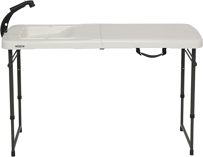 Lifetime Fillet Schoonmakende Tafel met Spoelbak voor Camping, Picknic, Openlucht, Tuin