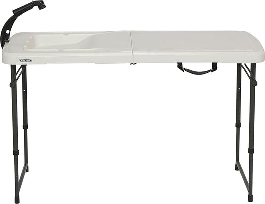 Lifetime Fillet Schoonmakende Tafel met Spoelbak voor Camping, Picknic, Openlucht, Tuin