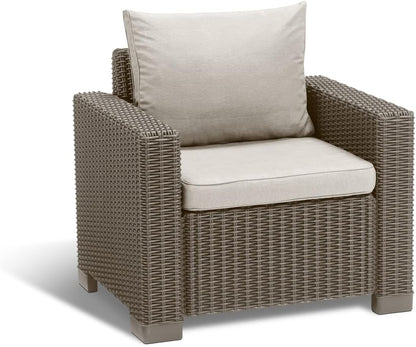 Allibert California Loungeset - 4-personen - Cappuccino