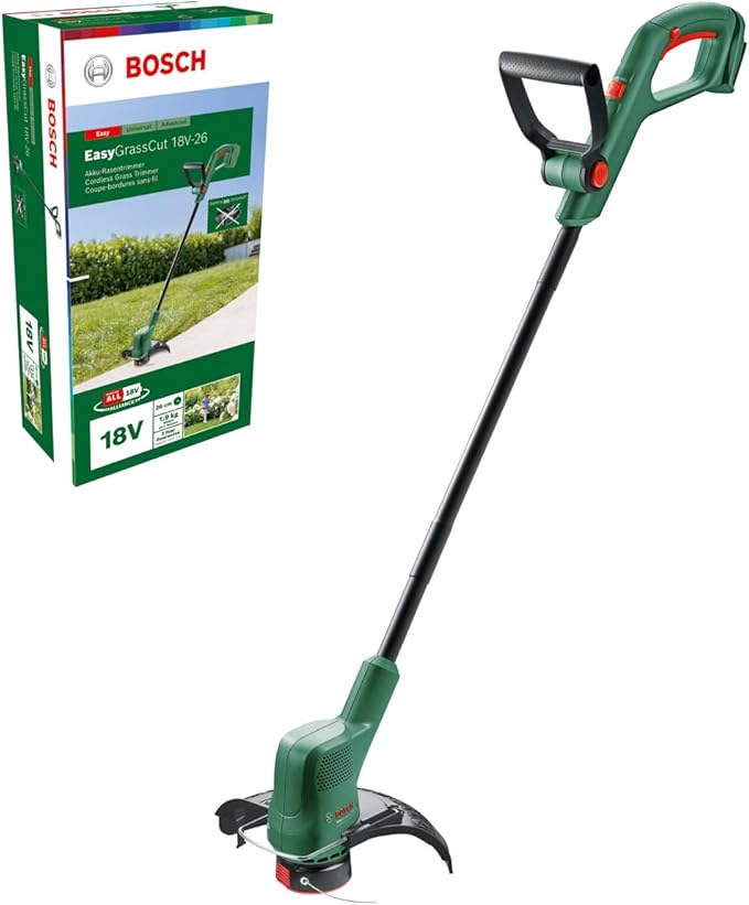 Bosch Home and Garden accutrimmer EasyGrassCut 18V-26 (zonder accu, 18 Volt System, snijdiameter: 26 cm, in kartonnen doos)