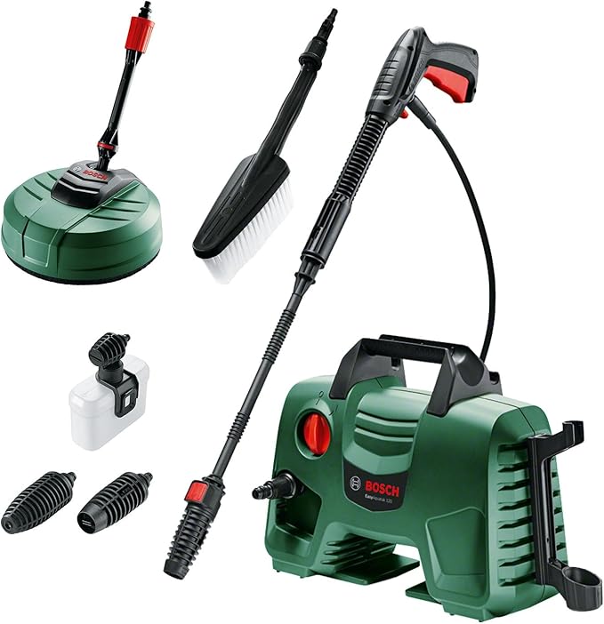 Bosch Hogedrukreiniger EasyAquatak 120 (1500 W, inclusief huis- en autoset, max. pomphoeveelheid: 350 l/u, in kartonnen doos)