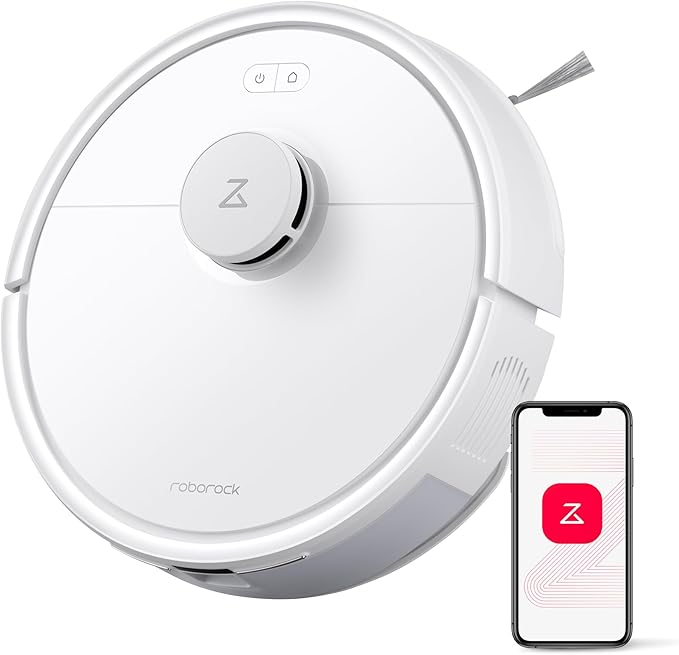 roborock Q7 L5 Robotstofzuiger, 8000 Pa Hyperforce Zuigkracht, Dubbele Anti-Klit, Nauwkeurige LiDAR Navigatie, Slimme Verboden Zone, Multi-Level Mapping, Automatisch Opladen, APP/Alexa