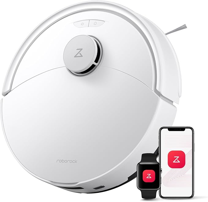 roborock Q10 X5 Robotstofzuiger met Dweilfunctie, 10.000 Pa Zuigkracht, Dubbel Anti-klit Systeem, JawScrapers-Borstel, Intelligente Obstakelvermijding, Robotstofzuiger en Dweilrobot, Wit