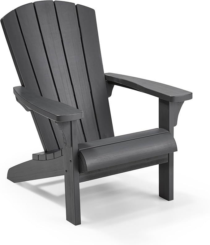 Keter Troy Adirondack Tuinstoel - 85x80x96,5cm - Zwart