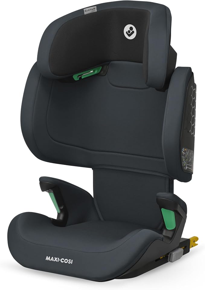 Maxi-Cosi RodiFix M i-Size, Kinderautostoel, 3,5-12 jaar, 100-150 cm, ISOFIX-autostoel, G-CELL-zijbescherming bij Botsingen, Verstelbare Hoogte, Snel & Eenvoudig vastmaken, Basic Grey