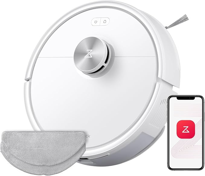 roborock Q7 M5 Robotstofzuigerset met dweilfunctie, 10.000 Pa zuigkracht, dubbel antiklitsysteem, 150 min. gebruiksduur, LiDAR-navigatie, Stofzuigerrobot voor tapijt, dierenharen, App