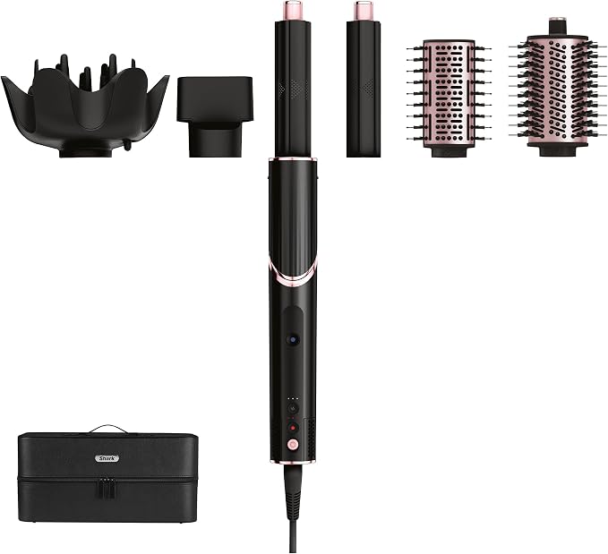Shark HD440EU FlexStyle 5-in-1 styling- en droogsysteem, 5 styling-opzetstukken, opbergdoos, zwart