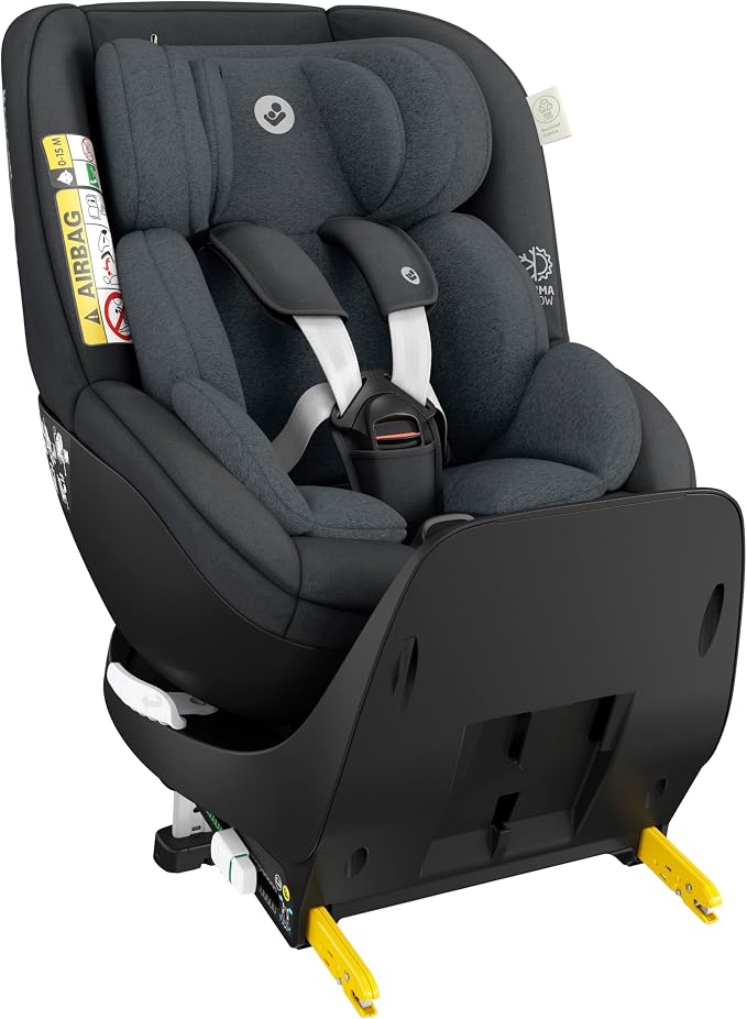 Maxi-Cosi Mica Pro Eco i-Size, 360 draaibare autostoel met ISOFIX, 0-4 jr (40-105 cm), 360° draaibaar, ClimaFlow, Verstelbare hoofdsteun, Zijdelingse G-CELL-bescherming, Authentic Graphite