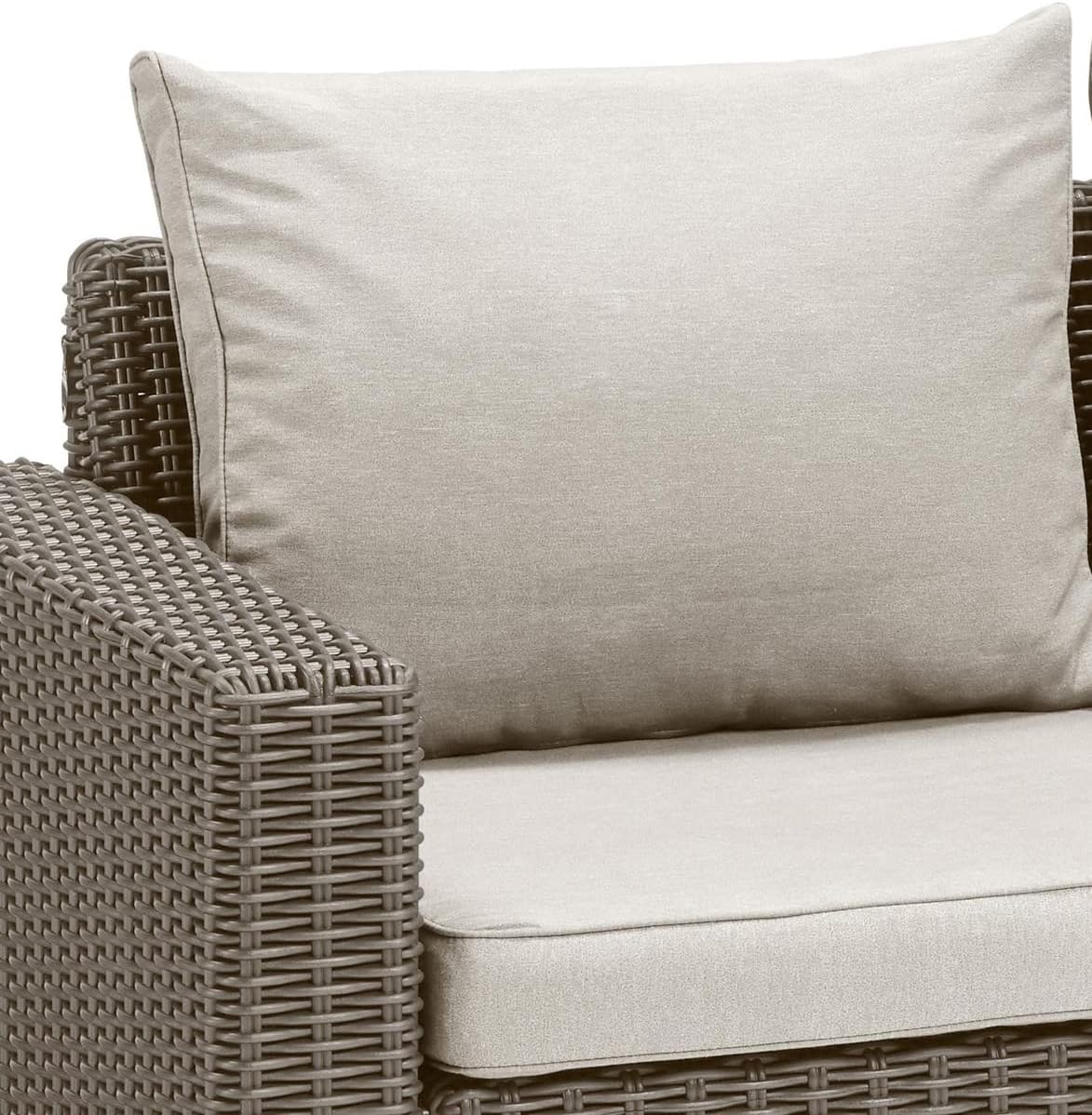 Allibert California Chaise Longue Loungeset - 3 a 4 personen - Cappuccino