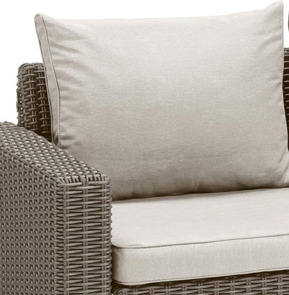 Allibert California Chaise Longue Loungeset - 3 a 4 personen - Cappuccino