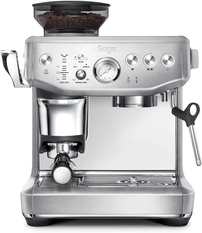 Sage - The Barista Express Impress - Espressomachine met Handmatige Melkopschuimer en Geïntegreerde Molen - Instelbare Dosering, 25 Maalstanden - Geborsteld Roestvrij Staal