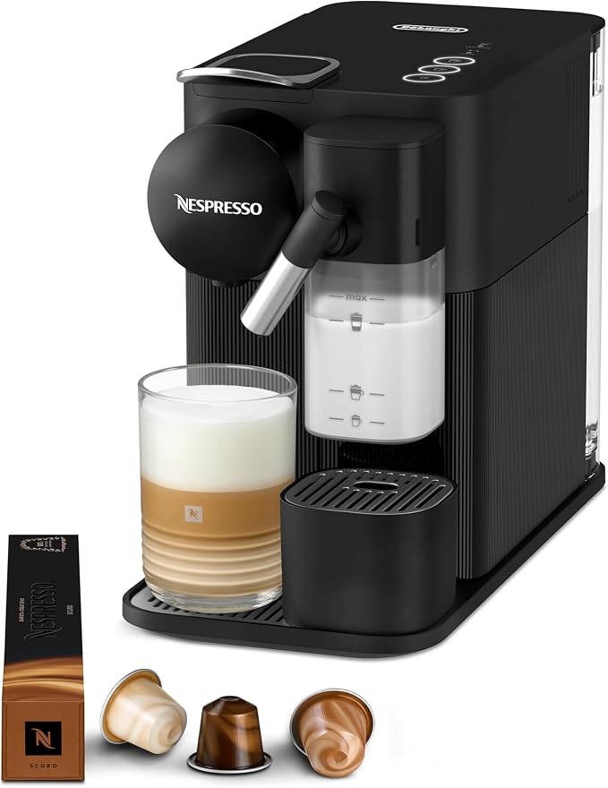 De'Longhi Nespresso Lattissima One EN510.B Koffiecapsulemachine met Automatisch Melksysteem, Zwart