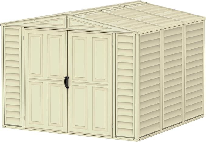 Duramax 00384 hard mat gereedschapsschuur met fundering, 8 per cm