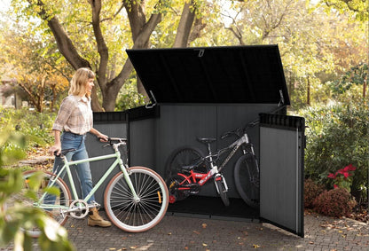 Keter Signature Horizontal Shed - Stormgrey Look